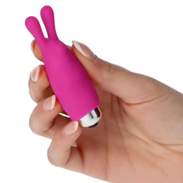 Useme - Bullet Finger Fan Ears. Mini wibrator z elastycznymi uszkami do stymulacji łechtaczki i stref erogennych