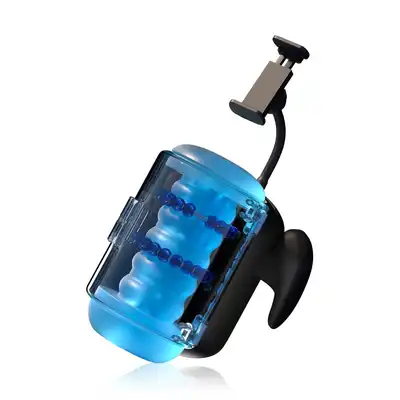 Blowcast - Wingman Plus Automatic Masturbator. Niesamowity masturbator męski z masującymi koralikami oraz uchwytem na telefon. Nowy wymiar doznań