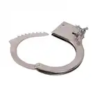 Bestseller - Slave me Handcuffs. Metalowe kajdanki na ręce imitujące policyjne. Doznaj pełni zniewolenia. 