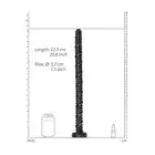 OUCH! - Ass Textured Snake Dildo 20''. Ultra długie dildo analne ze stymulującymi wypustkami i żłobieniami, głęboka i intensywna stymulacja analna
