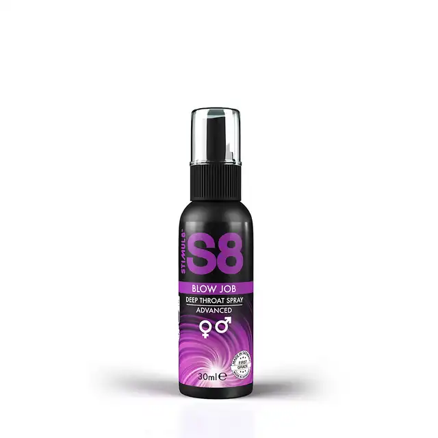 S8 - Deep Throat Spray 30ml. Znieczulający spray do seksu oralnego o intensywnym, miętowym smaku. Przygotujcie się na głębsze doznania!
