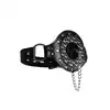 Ouch! - Open Mouth Gag with Plug Stopper Black - knebel na usta z zatyczką. Przejmij władzę!