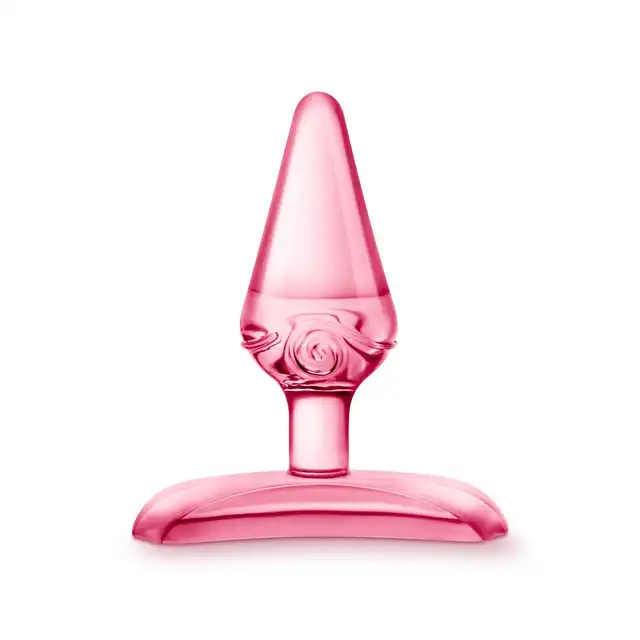 Play With Me – Jolly Plug Pink. Różowa, mała wtyczka analna z szeroką podstawą wykonana z elastycznego, miękkiego TPE