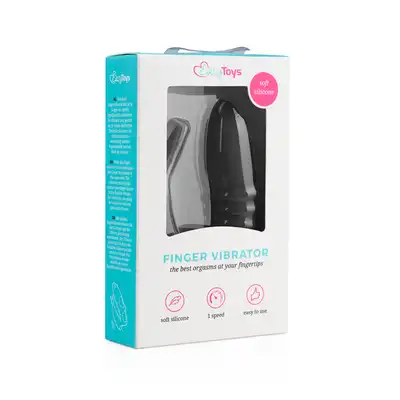 Easy Toys - Finger Vibrator. Wibrator na palec, jednoczesna stymulacja punktu G i łechtaczki, dwa razy więcej przyjemności w jednej zabawce