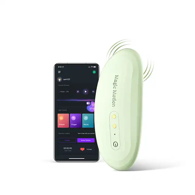 Magic Motion - Nyx Smart Panty Vibrator Green. Wibrująca, zielona, zdalnie sterowana przez aplikację wkładka do majtek z funkcją budzenia. Poznaj niesamowite możliwości!