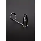 Shots Steel - Intruder With Tunner Buttplug Ring. Solidny,  metalowy ring na penisa z korkiem analnym typu tunel. Zabawa wysokiej jakości. 