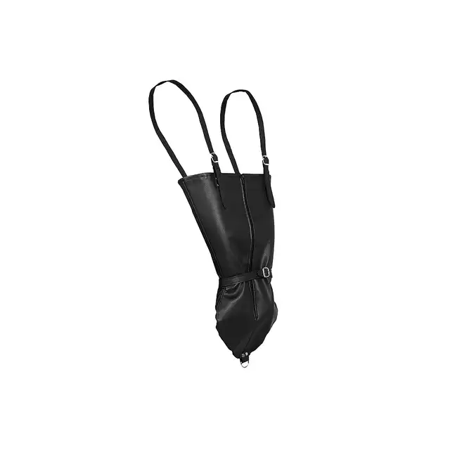 Ouch! - Zip-up Full Sleve Arm Restraint Black - rękaw na ręce do unieruchomienia. Czarne kajdanki do BDSM!