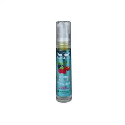 5th Paradise - Strong Liquid Vibration Red Fruits 10 ml. Nowatorski wibrator w płynie o aromacie i smaku czerwonych owoców, wzbogacony formułą opartą na aktywnych składnikach roślin z amazońskiego lasu.