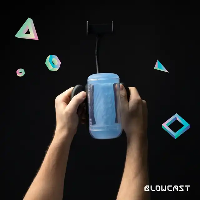 Blowcast - Wingman Lite Automatic Masturbator. Nowoczesny masturbator z uchwytem na telefon. Naturalistyczne doznania z najnowszymi technologiami