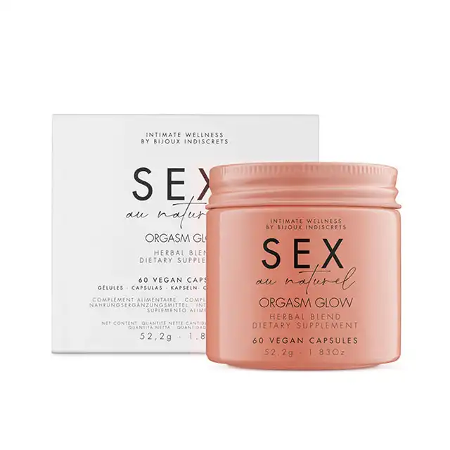 Bijoux Indiscrets - Sex Orgasm Glow. Mieszanka naturalnych składników i ziołowych ekstraktów wspomagająca obniżenie poziomu stresu i zwiększenie libido. Mega Sale!
