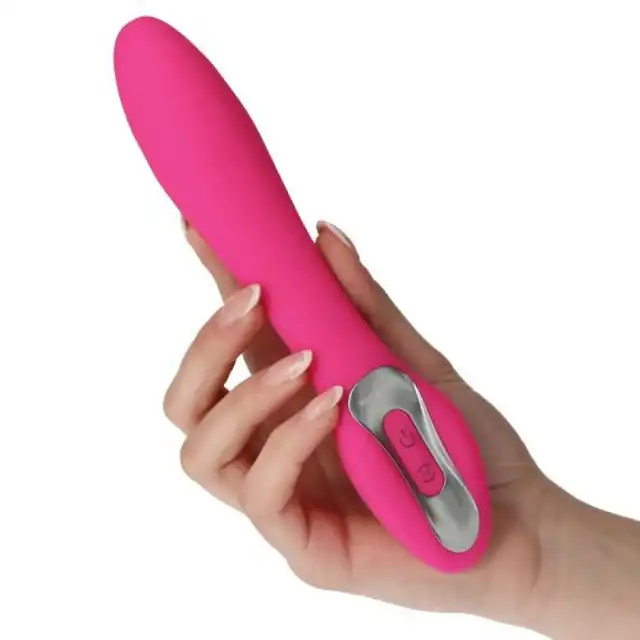 Elys – Concave Pink USB. Różowy, wykonany z silikonou wibrator do stymulacji punktu G. Intrygujący wklęsły design. 