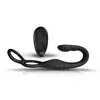 Rocks Off - The-Vibe 2 Prostate Vibrator with Remote Control. Nowoczesny, czarny stymulator prostaty z podwójnym ringiem i pilotem 