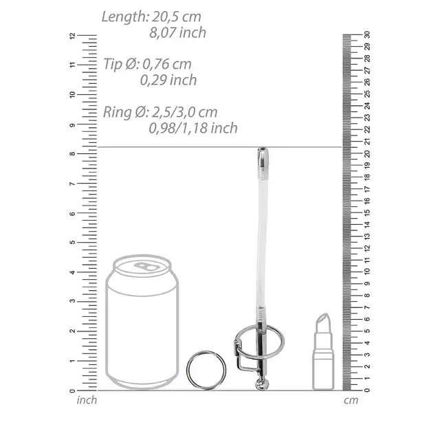 Ouch! - Dilator Stick. Sonda do cewki moczowej o średnicy 0,76 cm. Precyzja i głębia stymulacji dla lubiących eksperymenty. 