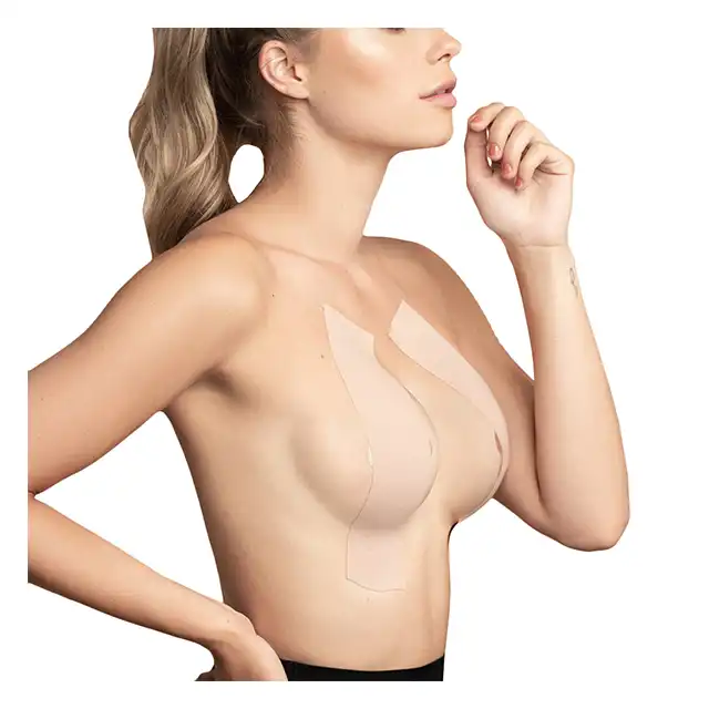 Bye Bra - Double Sided Body Tape Beige - dwustronna taśma do biustu w kolorze nude. Dopasuj swój strój idealnie