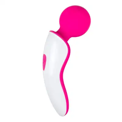 Easy Toys - Mini Wand Massager USB. Mini magiczna różdżka w kolorze różowym i białym. Doskonała do zabrania w podróż. 