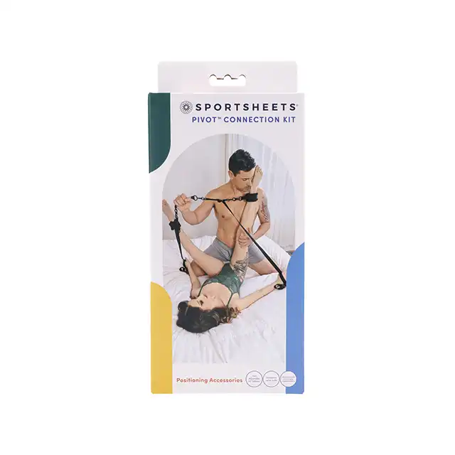 Sportsheets - Pivot Connection Kit. Uniwersalny zestaw do wiązania i zniewalania. Regulowane pasy z kajdankami to nieskończone możliwości krępowania