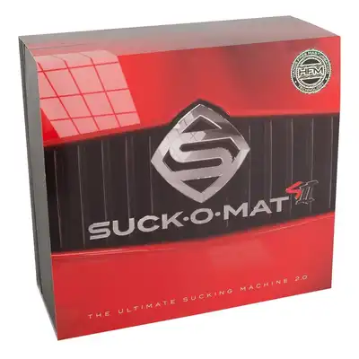 Suck-O-Mat - The Ultimate Sucking Machine 2.0.Prawdziwy symulator blowjob z funkcją ssania. 200 impulsów ssących na minutę!