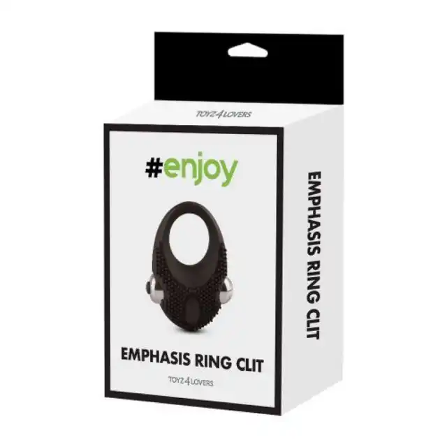 #Enjoy - Vibrating Cock Ring Emphasis Clit. Wibrujący pierścień na penisa z małymi ząbkami na główce do intensywniejszej stymulacji łechtaczki