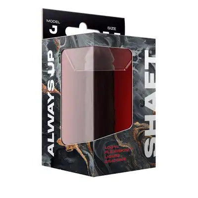 SHAFT MODEL J 5.5 INCH LIQUID SILICONE DONG MAHOGANY