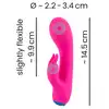 Bunt. - rabbit vibrator - wibrator z króliczkiem dla podwójnej przyjemności! Uroczy różowy kolor