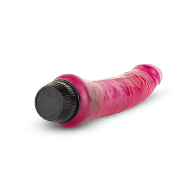 Easy Toys - Jelly Passion Realistic Vibrator Skin. Różowy realistyczny wibrator o kształcie z naturalnymi żyłkami i żołędzią, płynna regulacja mocy wibracji