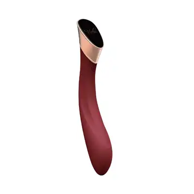 Viotec - Manto G-Spot Massager Red. Wibrator do punktu G z intuicyjnym ekranem LCD, stylowy i jakościowy dodatek do kolekcji