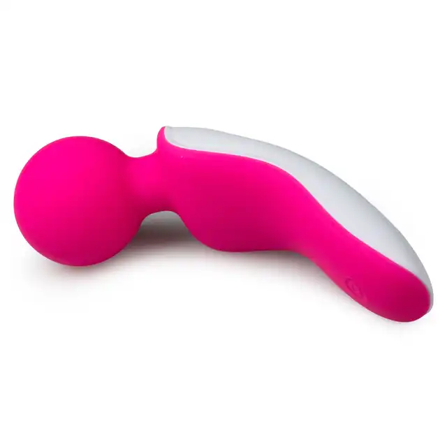 Easy Toys - Mini Wand Massager USB. Mini magiczna różdżka w kolorze różowym i białym. Doskonała do zabrania w podróż. 