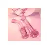 Glaze Glass - Rosebud G-Spot. Efektowne szklane dildo do stymulacji punktu G. Z elegancką szklaną różyczką 