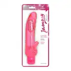 Toyz4Lovers - Jammy jelly flame glitter pink - wibrator żelowy z brokatem. Różowy