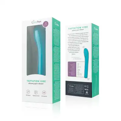 Easy Toys - Taptation Vibe Tapping G-spot. Niebieski wibrator do stymulacji punktu G, wibracja i pulsacja zapewnia najlepsze orgazmy