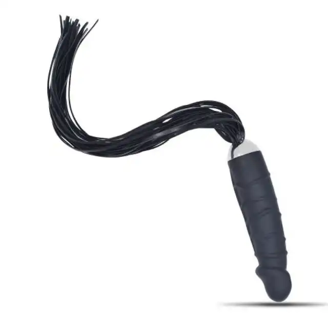 Darkside - Anal dildo Real Whip. Wyjątkowe połączenie realistycznego dildo analnego z pejczem do głaskania lub karania w stylu BDSM