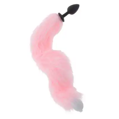 Taboom - Unicorn Tail Buttplug LED. Zjawiskowy korek analny z lisia kitą, ogon zdobiony barwnymi diodami LED, fascynujące doświadczenie analne
