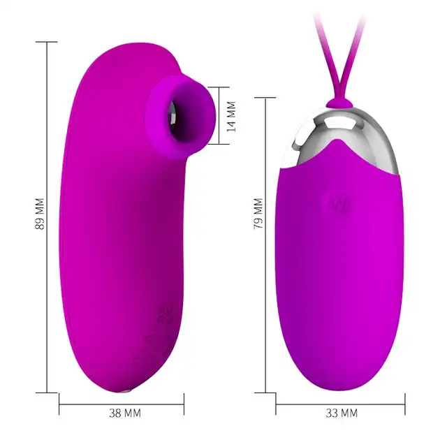 Pretty Love - Orthus. Wibrujące jajeczko sterowane na pilota z funkcją ssania, genialna stymulacja 2 w 1, 12 rozkosznych funkcji