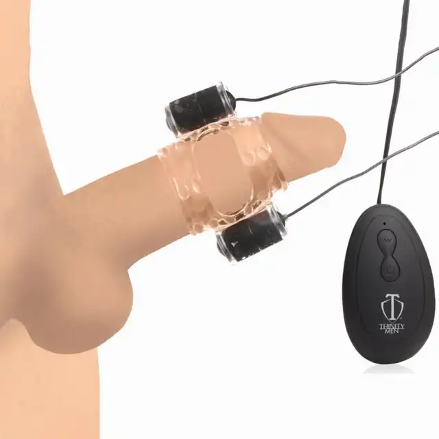Trinity Vibes - Dual Vibrating Cock Teaser. Elastyczny masturbator główki penisa. 