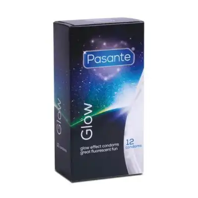 Pasante - Glow in the Dark 12szt. Fluorescencyjne prezerwatywy, świecące w ciemności, prezerwatywa o anatomicznym kształcie