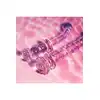 Glaze Glass - Rosebud Spiral G-spot Dildo. Teksturowane  spiralnie różowe szklane dildo do stymulacji punktu G ozdobione szklaną różyczką