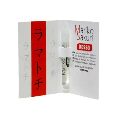 Mariko Sakuri - ROSSO. Próbka feromonów o zapachu kojarzącym się z wyrafinowanym luksusem, elegancją i wytwornym stylem