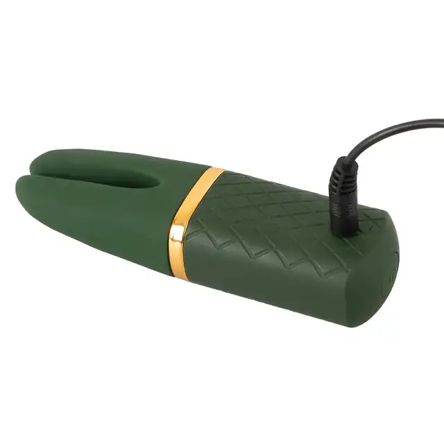 Emerald Love - Luxurious Split Tip Vibrator. Mini stymulator z elastycznymi ramionami. Doskonały do pieszczot łechtaczki, sutków czy jąder. Multi zadaniowy!