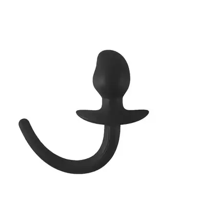 Brutus - Woof HyperSoft Silicone Puppy Tail Plug. Silikonowy korek analny z elastycznym psim ogonem, genialny gadżet do roleplay i zabaw w posłuszeństwo