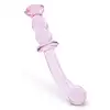 Glaze Glass - Rosebud G-Spot. Efektowne szklane dildo do stymulacji punktu G. Z elegancką szklaną różyczką 
