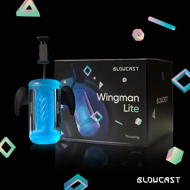 Blowcast - Wingman Lite Automatic Masturbator. Nowoczesny masturbator z uchwytem na telefon. Naturalistyczne doznania z najnowszymi technologiami