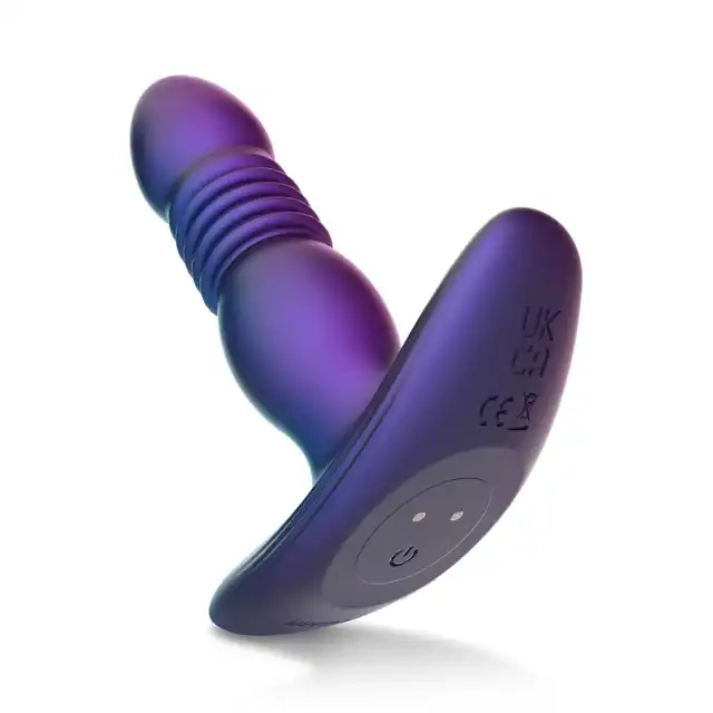Hueman - Thrusting Buttplug - korek analny z funkcją wibracji oraz ruchem posuwistym! 