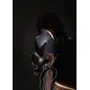 Ouch! - Blindfolded Head Mask Harness with Solid Ball - harness z opaską na oczy i gagiem. Przejmij kontrolę!