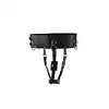 Ouch! - Belt with Vibrator Holder Black - pas z uchwytem na wibrator! Zabawa bez użycia rąk