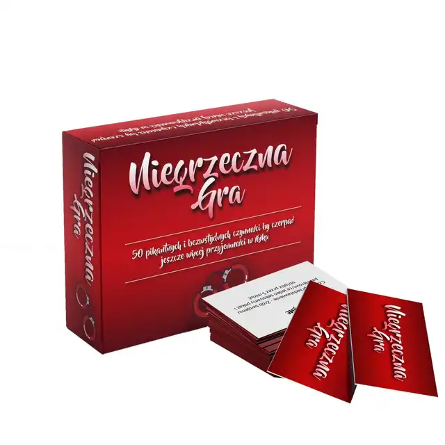 Grammi - Niegrzeczna Gra. Erotyczna gra karciana dla par, 50 niegrzecznych i bezwstydnych zadań prowadzących do wzmocnienia doznań