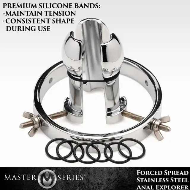 Master Series - Stainless Steel Anal Explorer. Unikatowy wziernik analny ze stali nierdzewnej z rozwarciem do 10 cm! Doskonały do fistingu. Mocne wrażenia. 