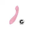 Satisfyer - G-Force Pink. Silikonowy wibrator do stymulacji punktu G z lekko zakrzywionym kształtem i spłaszczoną końcówką do precyzyjnej stymulacji