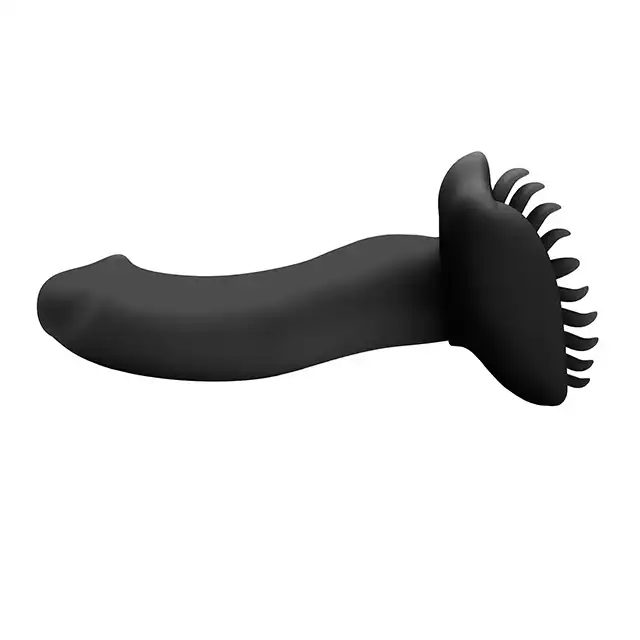 Banana Pants - Shagger Black. Uniwersalna silikonowa nakładka stymulacyjna na podstawę dildo, liczne wypustki dla intensywnej stymulacji