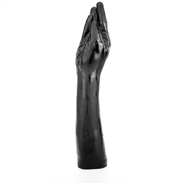 All Black - AB 21. Realistyczne dildo w kształcie ludzkiej ręki, dildo do intensywnej stymulacji i fistingu 