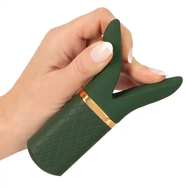 Emerald Love - Luxurious Split Tip Vibrator. Mini stymulator z elastycznymi ramionami. Doskonały do pieszczot łechtaczki, sutków czy jąder. Multi zadaniowy!
